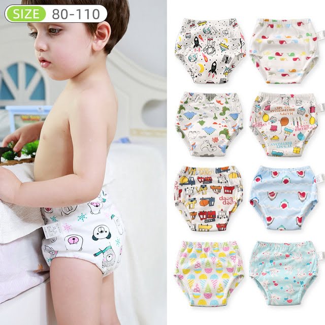 Colorful and absorbent toddler cloth diapers